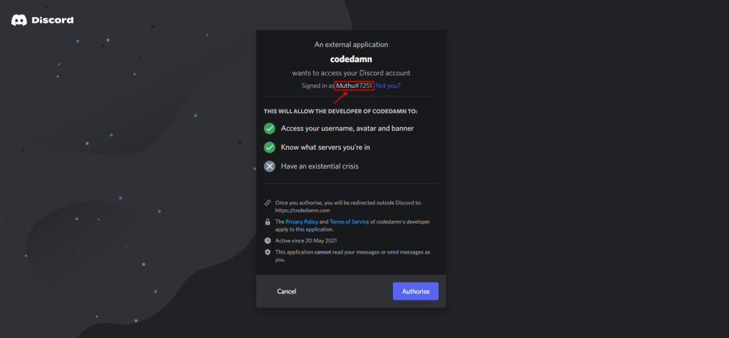 This image has an empty alt attribute; its file name is Discord-_-Authorise-access-to-your-account-1024x476.png