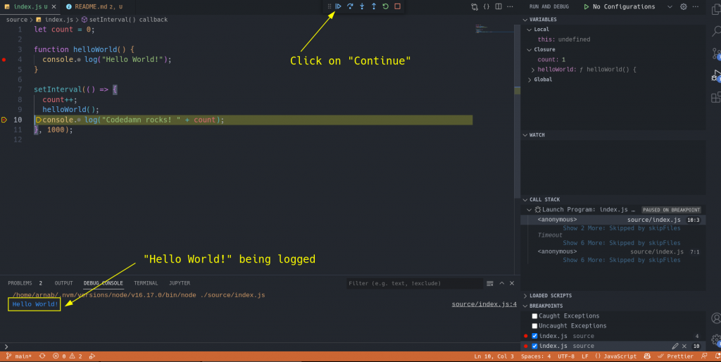 Debug Console