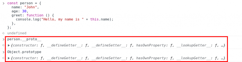 Prototype Inheritance