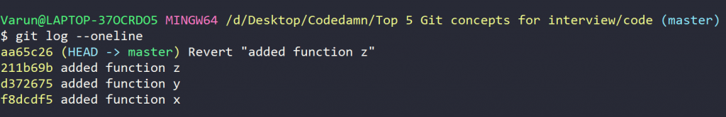 Revert commit
