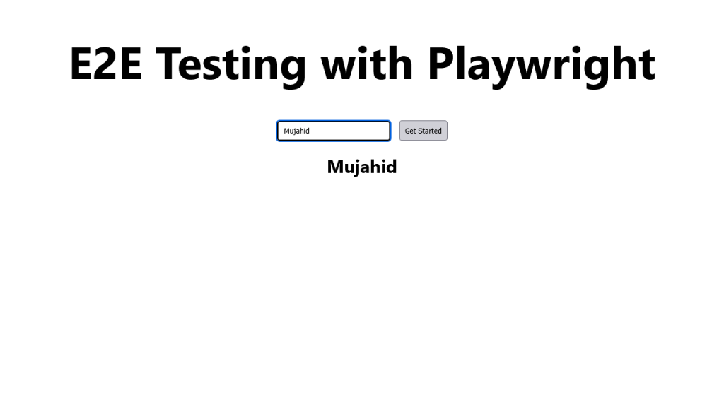 test screenshot