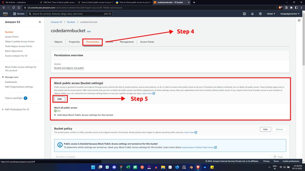 Steps 4 and 5