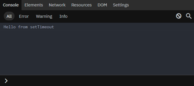 The output of the above code.