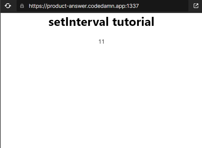 The output of the above code.