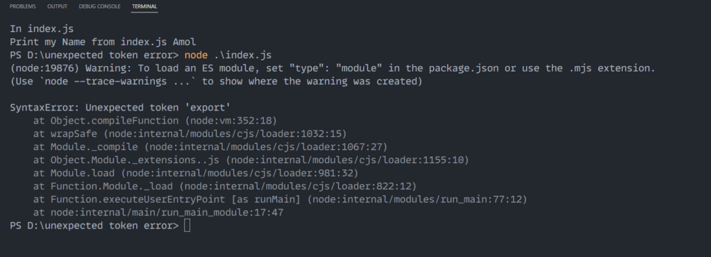 Problem with the type attribute.