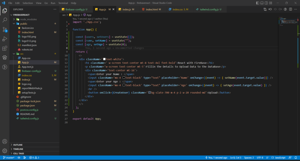 Writing Data to FireBase