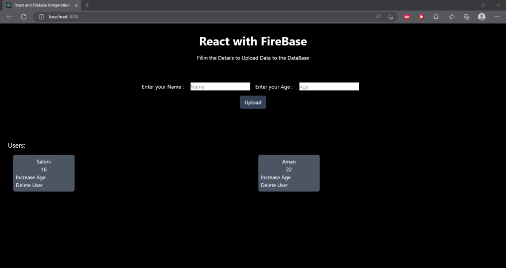 Reading from the Firebase