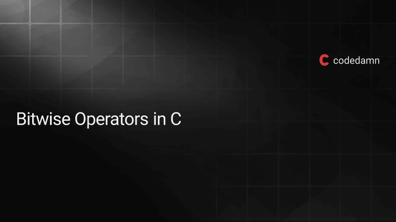 Bitwise Operators in C